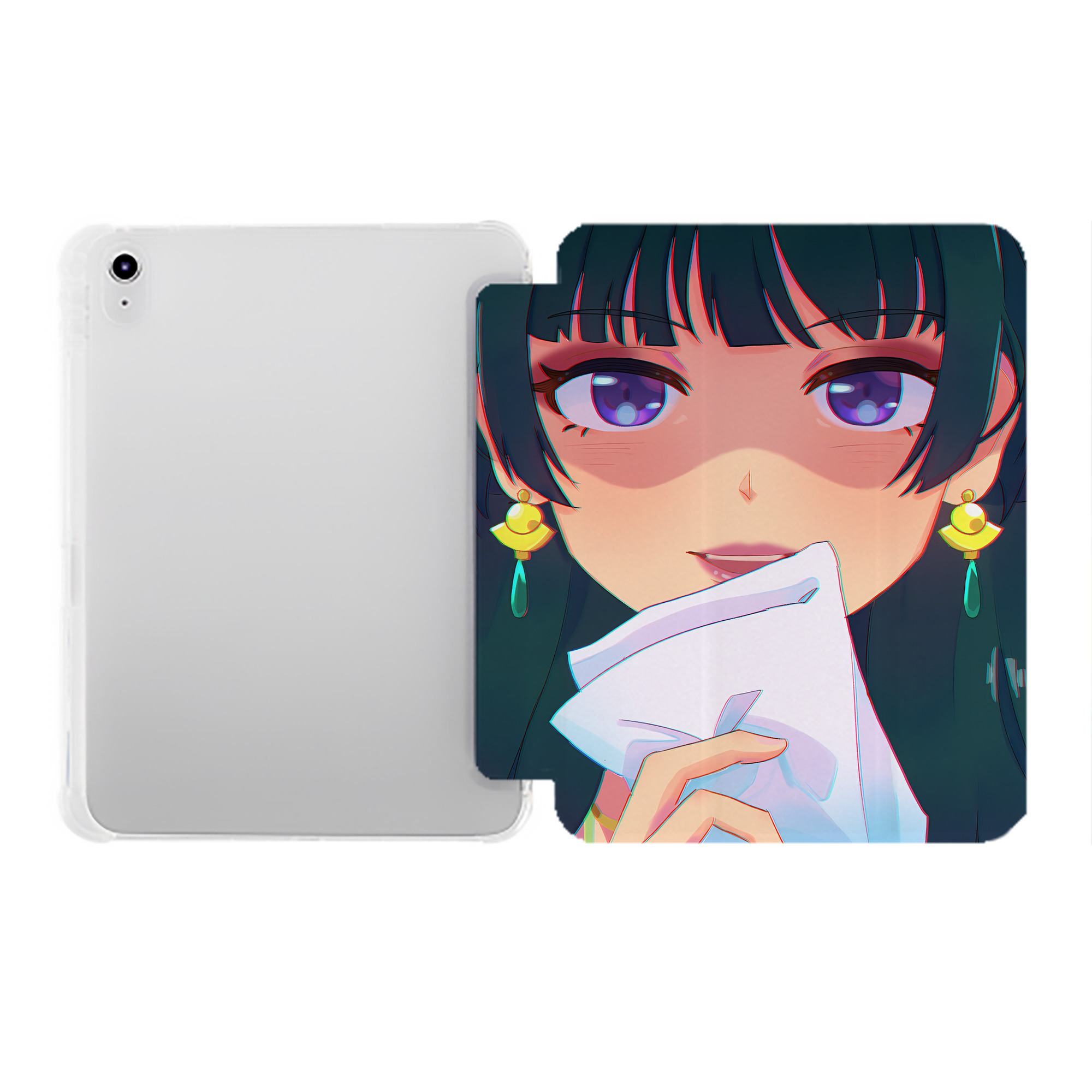 （画像用） 薬屋のひとりごと The Apothecary Diaries IPad ケース ペン収納付き 三つ折りスタンド PUレザー×シリコン 対応機種9.5/10.5/10.9インチ